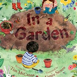 In a garden book cover.