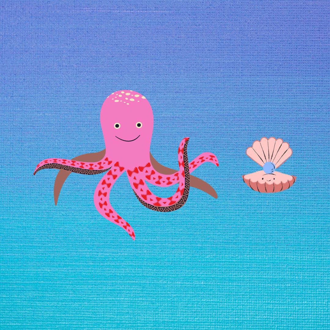 octopus and clam
