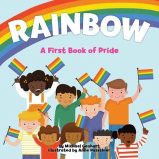 Rainbow a first book of pride book cover.