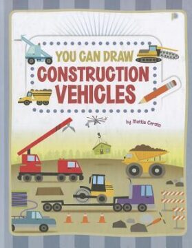 You can draw construction vehicles book cover.