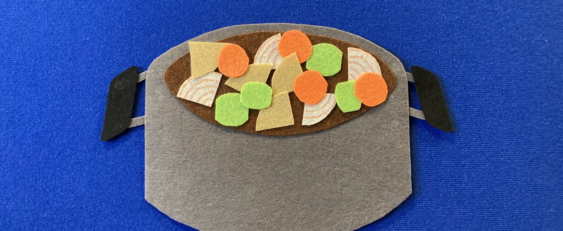 stew pot in felt