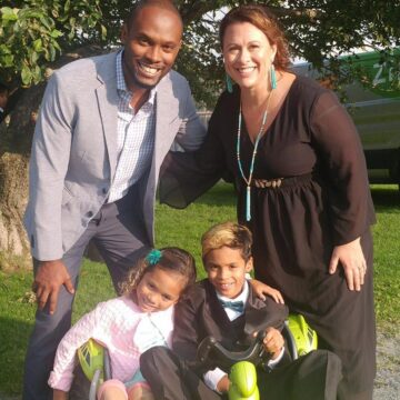 Image of author Vanessa Ford with her family. 