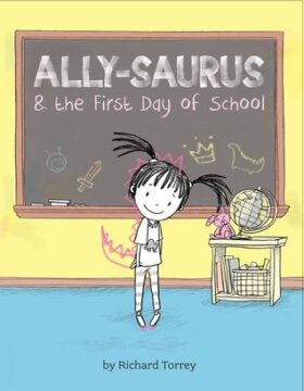 Ally-saurus and the first day of school book cover.