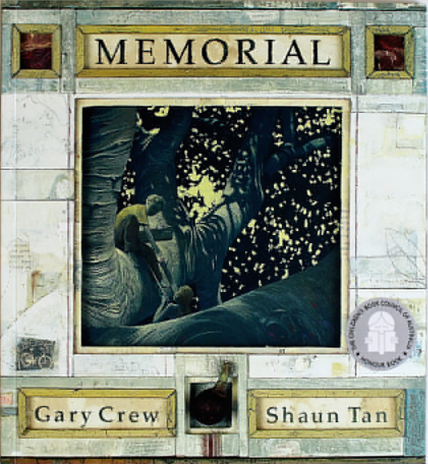 Book cover of Memorial by Gary Crew and Shaun Tan.