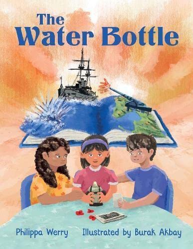 The water bottle book cover.