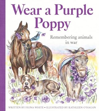 Wear a purple poppy book cover.