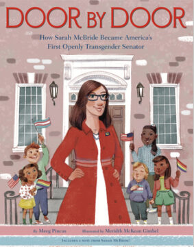Door by Door: How Sarah McBride Became America's First Openly Transgender Senator book cover.