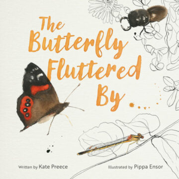 The Butterfly Fluttered By book cover.
